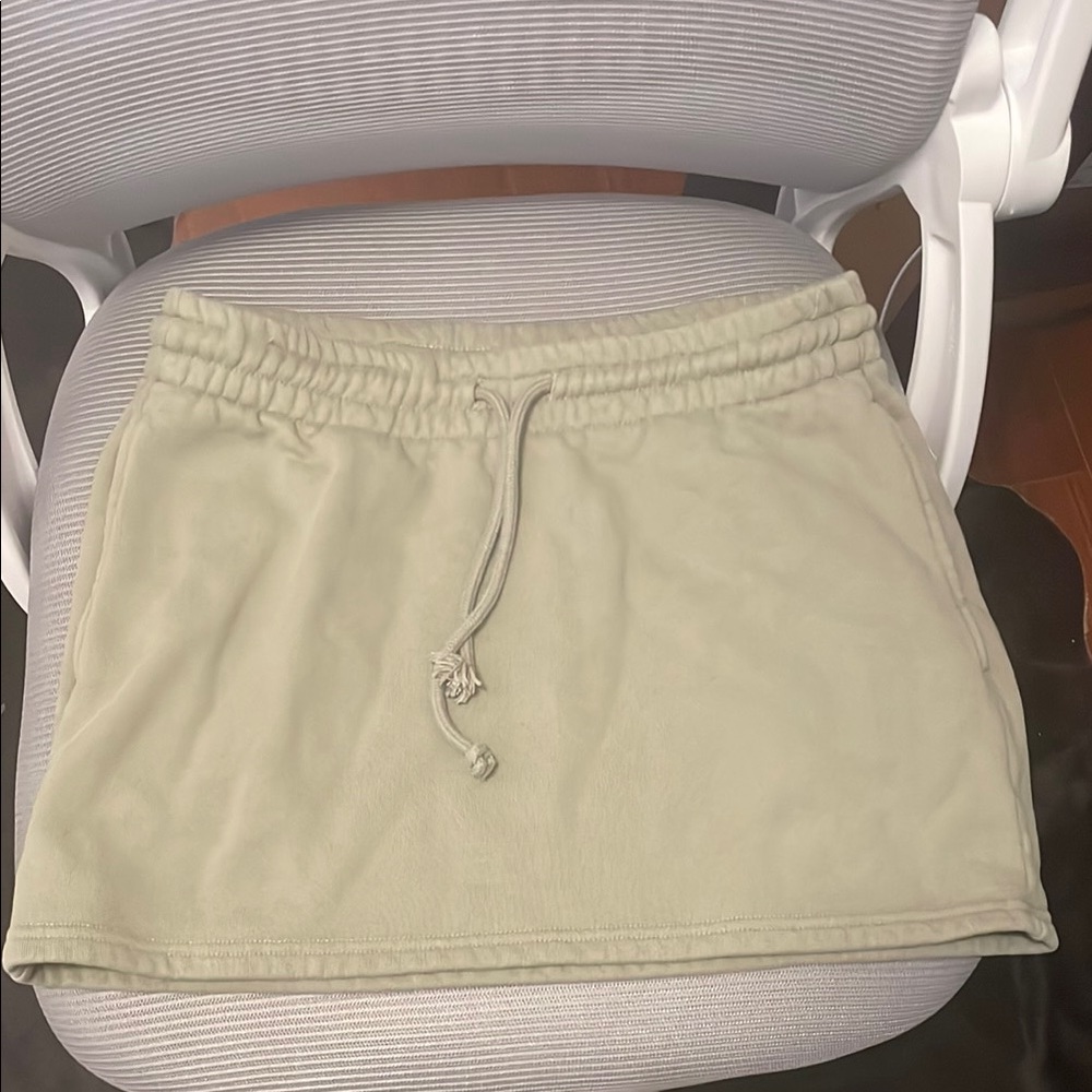 Aritzia Green Mini Skirt Resort Wear